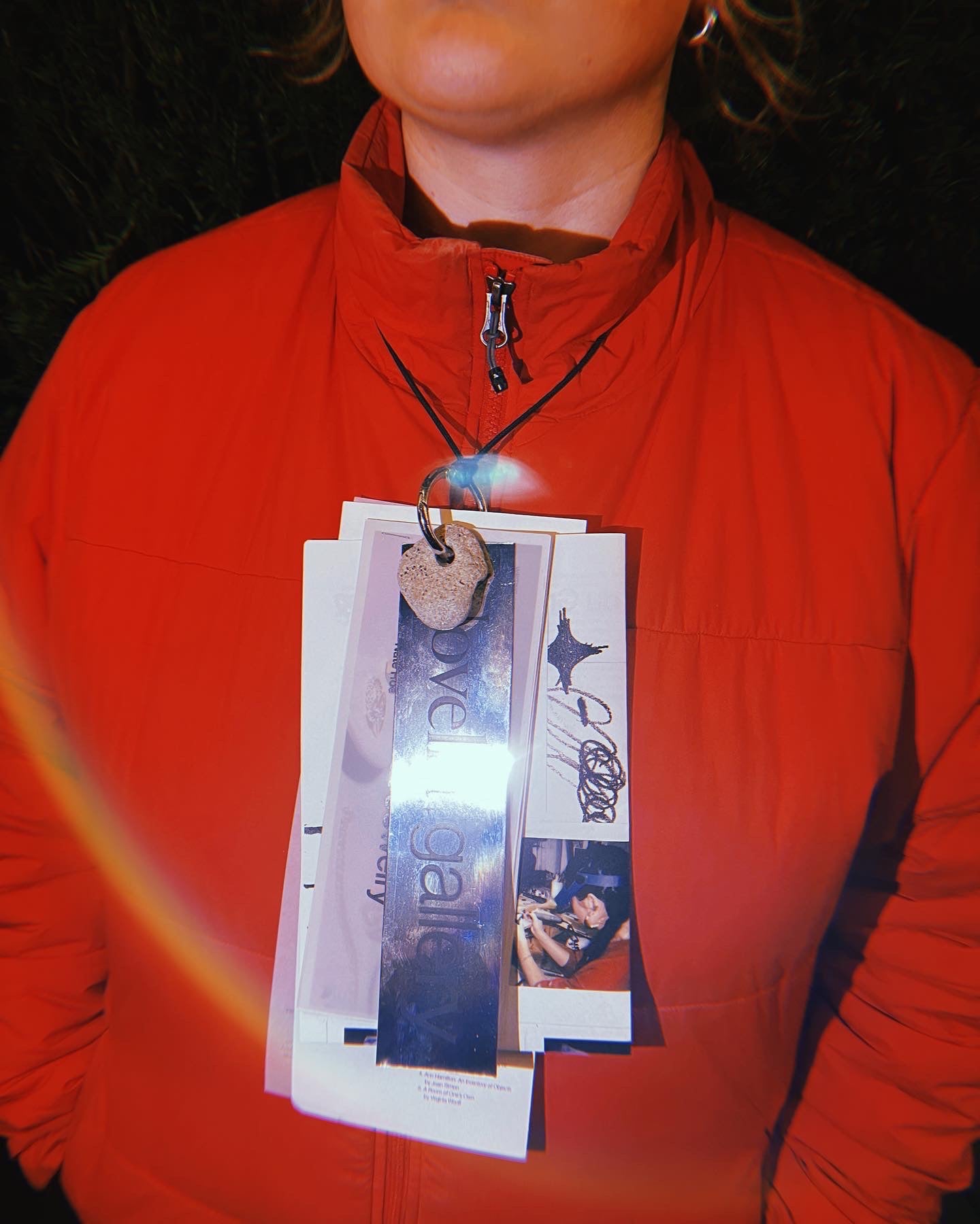 Source Materials Zine Necklace